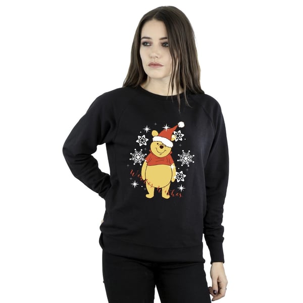 Disney Womens/Ladies Winnie The Pooh Winter Wishes Sweatshirt