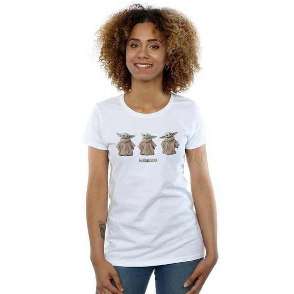 Star Wars Womens/Ladies The Mandalorian The Child Poses Cotton T-Shirt