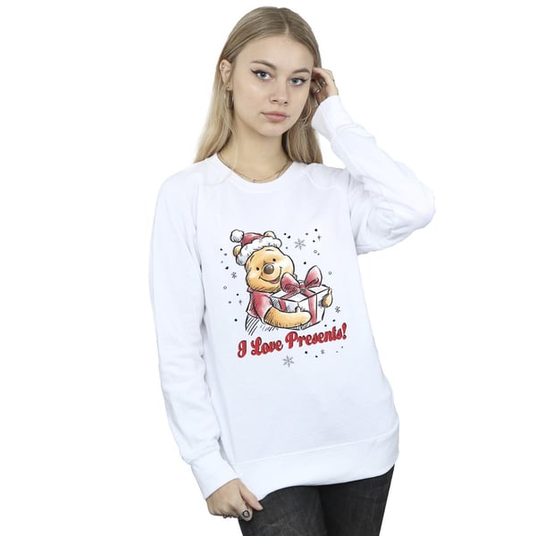 Disney Womens/Ladies Winnie The Pooh Love Presents Sweatshirt
