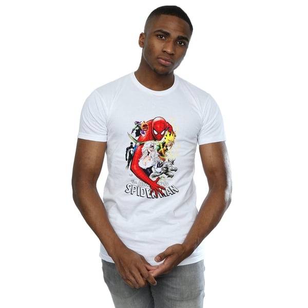 Marvel Mens Spider-Man Villains Cover T-Shirt