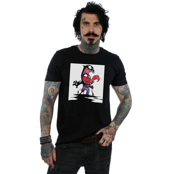 Marvel Mens Spider-Man Venom Cartoon T-Shirt