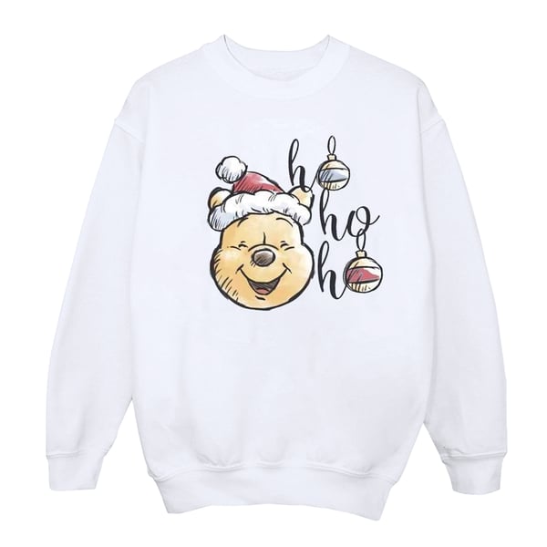 Disney Womens/Ladies Winnie The Pooh Ho Ho Ho Baubles Sweatshirt