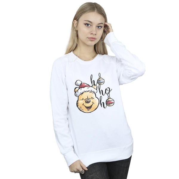 Disney Womens/Ladies Winnie The Pooh Ho Ho Ho Baubles Sweatshirt