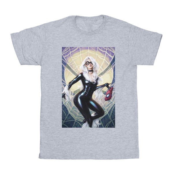 Marvel Miesten Musta Kissa Taideteos T-paita