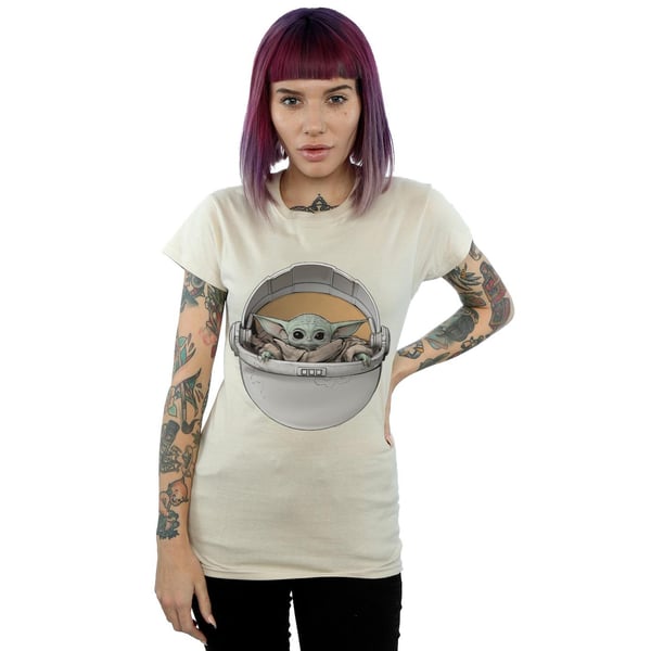 Star Wars Womens/Ladies The Mandalorian The Child Basket Cotton T-Shirt