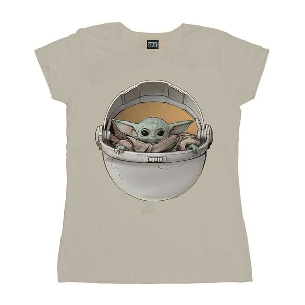 Star Wars Womens/Ladies The Mandalorian The Child Basket Cotton T-Shirt