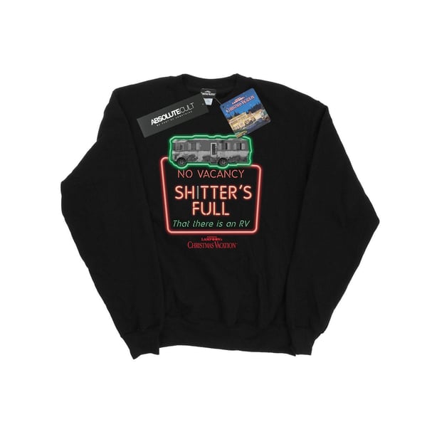 National Lampoon´s Christmas Vacation Mens Greyscale No Vacancy Sweatshirt