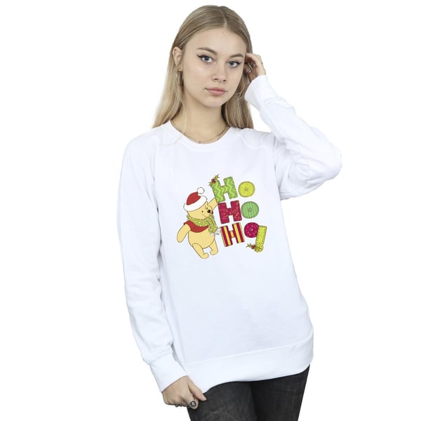Disney Womens/Ladies Winnie The Pooh Ho Ho Ho Scarf Sweatshirt