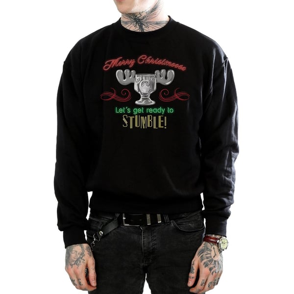 National Lampoon´s Christmas Vacation Mens Moose Head Sweatshirt