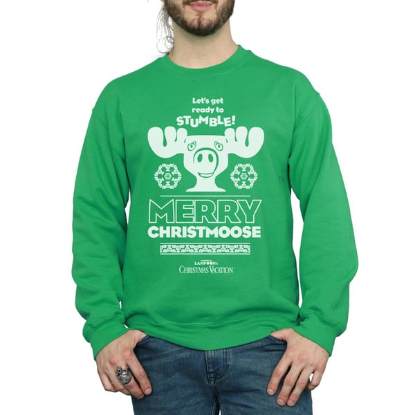 National Lampoon´s Christmas Vacation Mens Merry Christmoose Sweatshirt