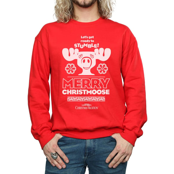 National Lampoon´s Christmas Vacation Mens Merry Christmoose Sweatshirt