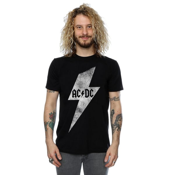 AC/DC Mens Lightning Bolt Cotton T-Shirt