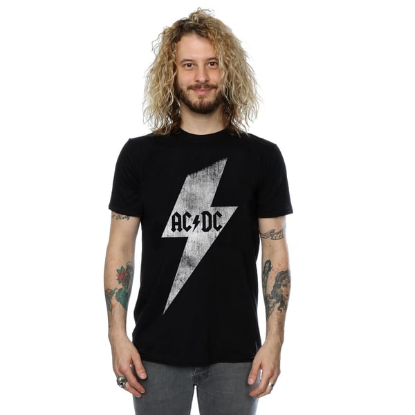 AC/DC Mens Lightning Bolt Cotton T-Shirt