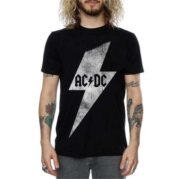 AC/DC Mens Lightning Bolt Cotton T-Shirt