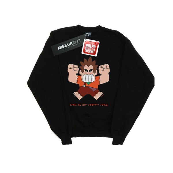 Disney Womens/Ladies Wreck It Ralph Happy Face Sweatshirt