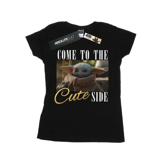 Star Wars Naisten The Mandalorian Come To The Cute Side Puuvillainen T-paita