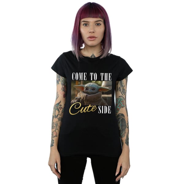 Star Wars Womens/Ladies The Mandalorian Come To The Cute Side Cotton T-Shirt