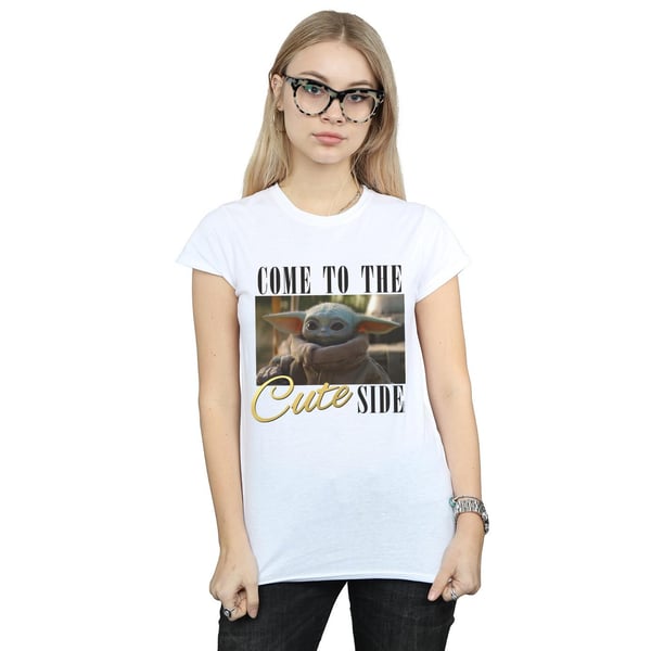 Star Wars Womens/Ladies The Mandalorian Come To The Cute Side Cotton T-Shirt
