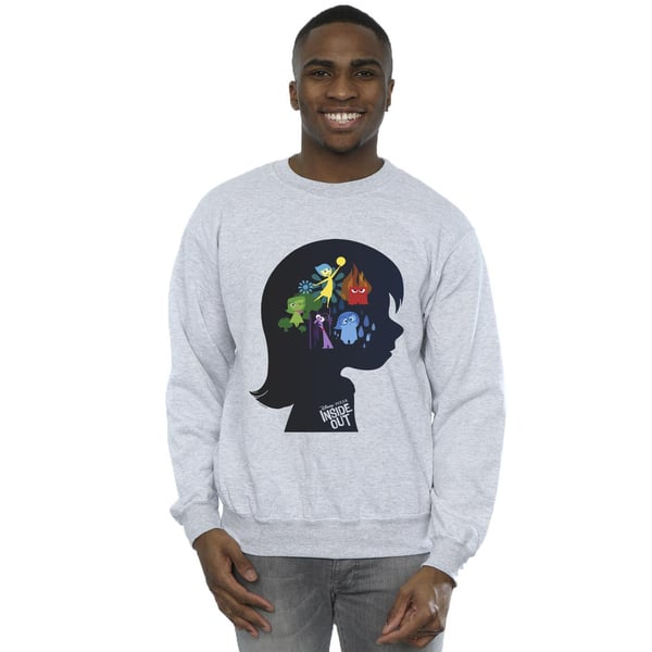 Disney Mens Inside Out Head Silhouette Sweatshirt