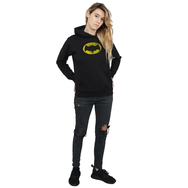 DC Comics Womens/Ladies Batman TV Series Distressed Logo Hoodie