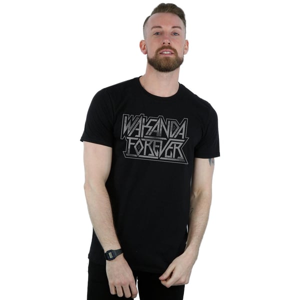 Marvel Miesten Wakanda Forever Logo T-paita