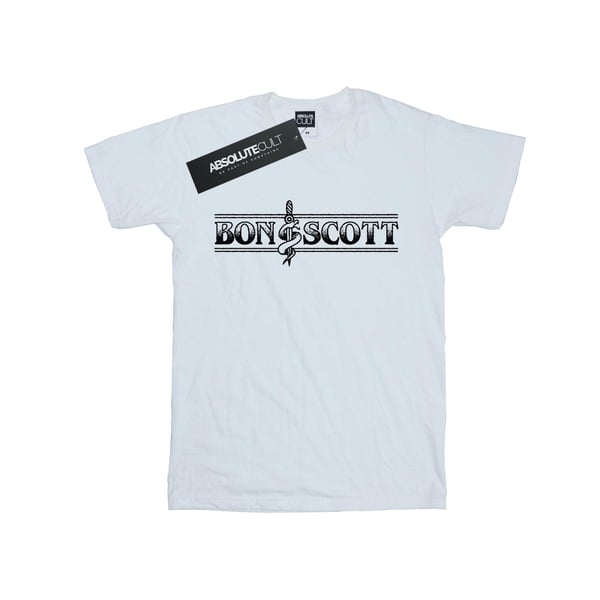 Bon Scott Dam/Dam Bemguit Grime Bomull Boyfriend T-shirt