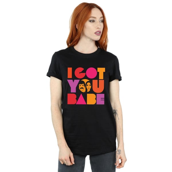Sonny & Cher Womens/Ladies I Got You Cotton Boyfriend T-Shirt