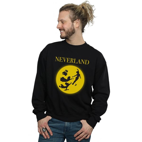 Disney Mens Peter Pan Moon Silhouettes Sweatshirt