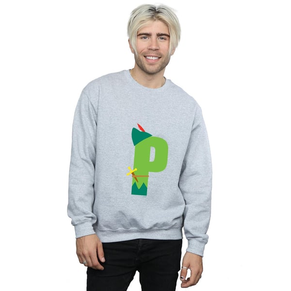 Disney Mens Alphabet P Is For Peter Pan Sweatshirt
