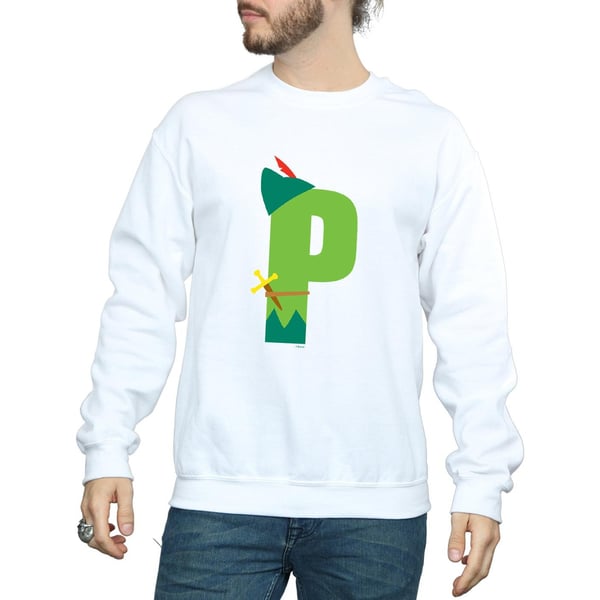 Disney Mens Alphabet P Is For Peter Pan Sweatshirt