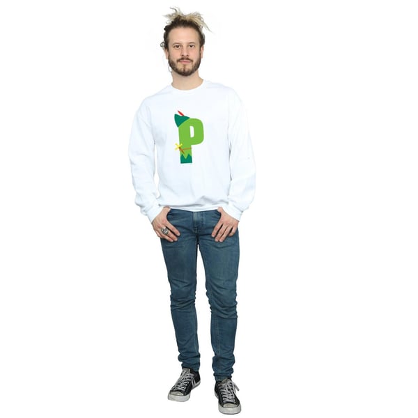 Disney Mens Alphabet P Is For Peter Pan Sweatshirt