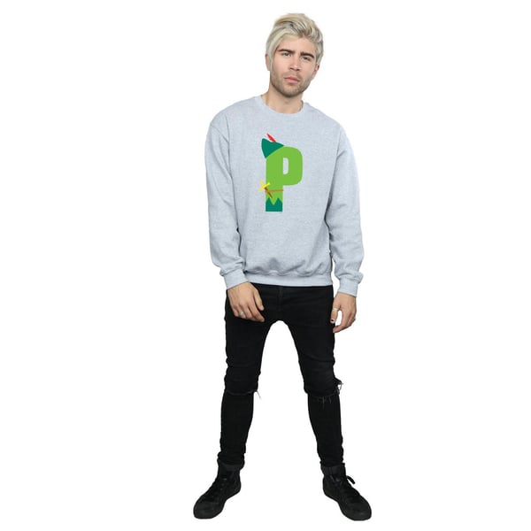 Disney Mens Alphabet P Is For Peter Pan Sweatshirt