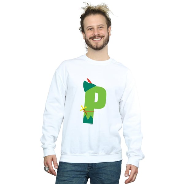 Disney Mens Alphabet P Is For Peter Pan Sweatshirt