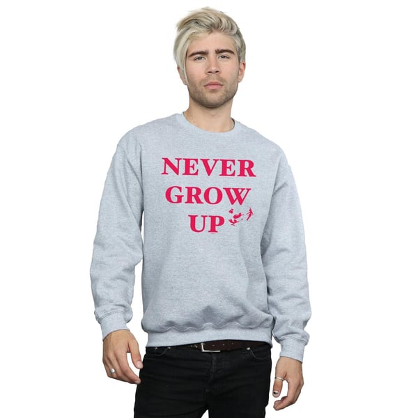 Disney Mens Peter Pan Never Grow Up Sweatshirt