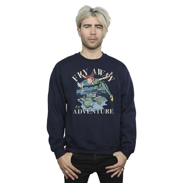 Disney Mens Peter Pan Fly Away To Adventure Sweatshirt