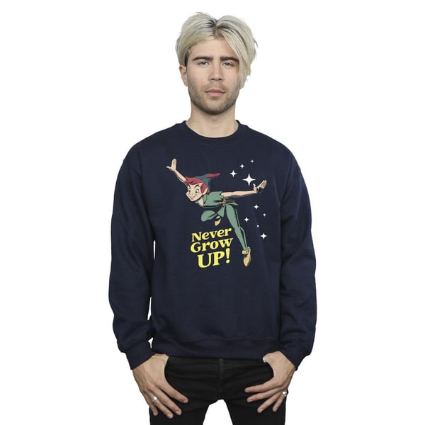 Disney Mens Peter Pan Never Grow Up Sweatshirt