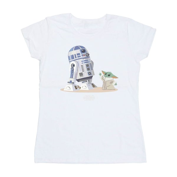 Star Wars Womens/Ladies The Mandalorian R2D2 And Grogu Cotton T-Shirt