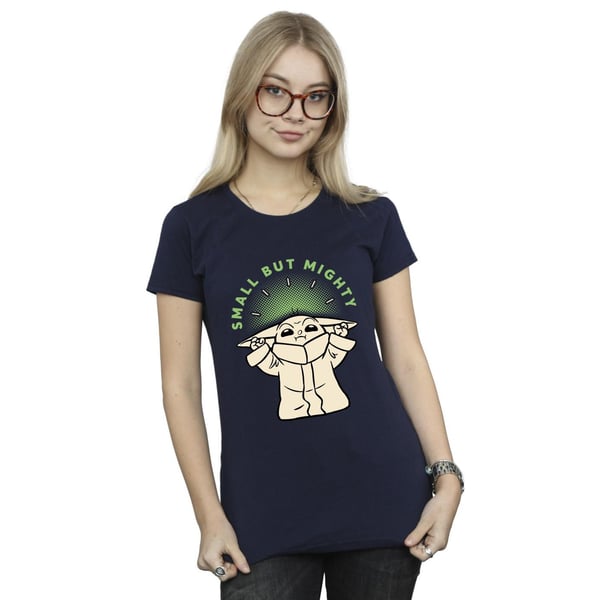 Star Wars Womens/Ladies The Mandalorian Small But Mighty Grogu Cotton T-Shirt