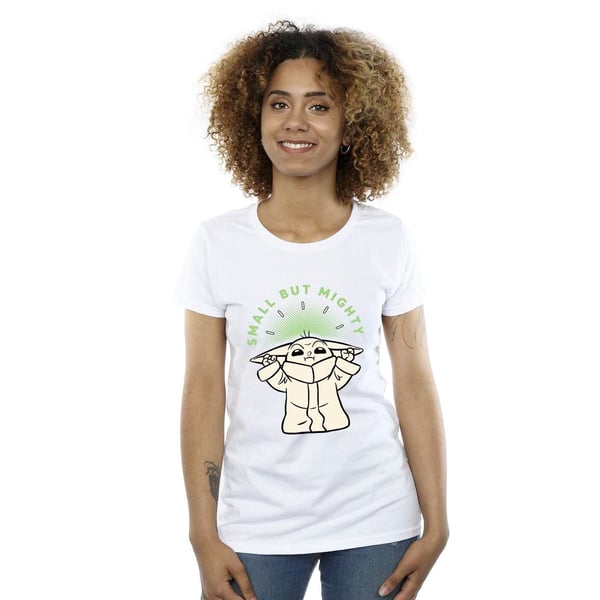 Star Wars Womens/Ladies The Mandalorian Small But Mighty Grogu Cotton T-Shirt