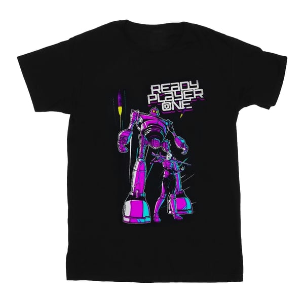 Ready Player One Womens/Ladies Iron Giant And Art3mis Cotton Boyfriend T-Shirt