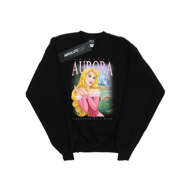 Disney Mens Sleeping Beauty Aurora Montage Sweatshirt