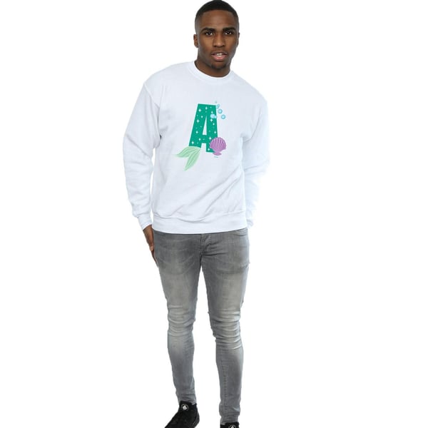Disney Mens Alphabet A Is For Ariel Sweatshirt