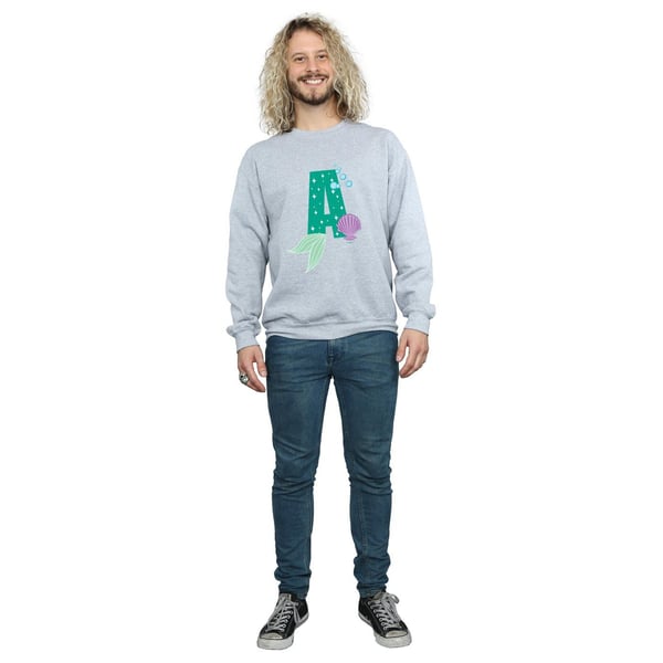 Disney Mens Alphabet A Is For Ariel Sweatshirt