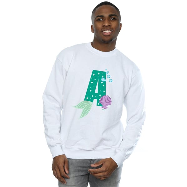 Disney Mens Alphabet A Is For Ariel Sweatshirt
