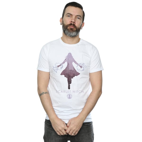 Marvel Mens Scarlet Witch Silhouette T-Shirt