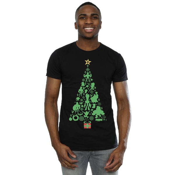 Marvel Mens Avengers Christmas Tree T-Shirt