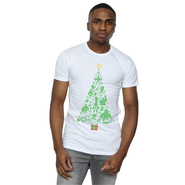 Marvel Mens Avengers Christmas Tree T-Shirt