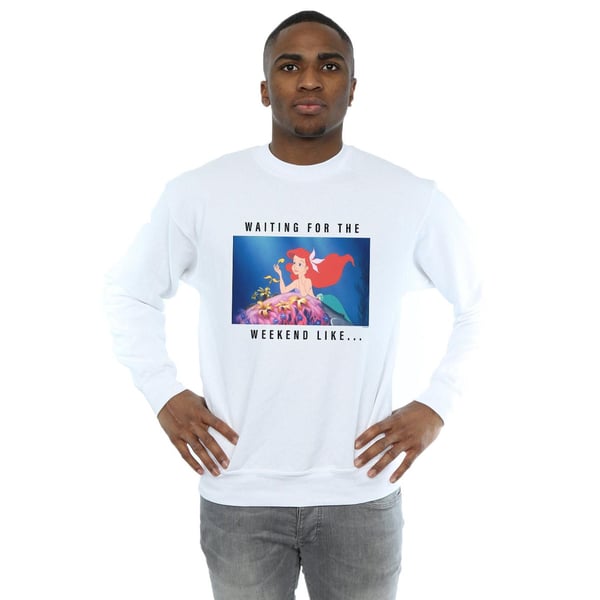 Disney Princess Mens Ariel Waiting For The Weekend Sweatshirt