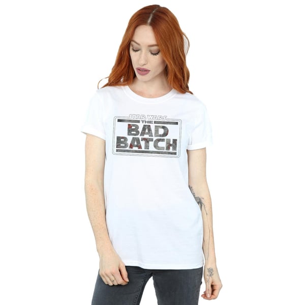 Star Wars Womens/Ladies The Bad Batch Texture Logo Cotton Boyfriend T-Shirt