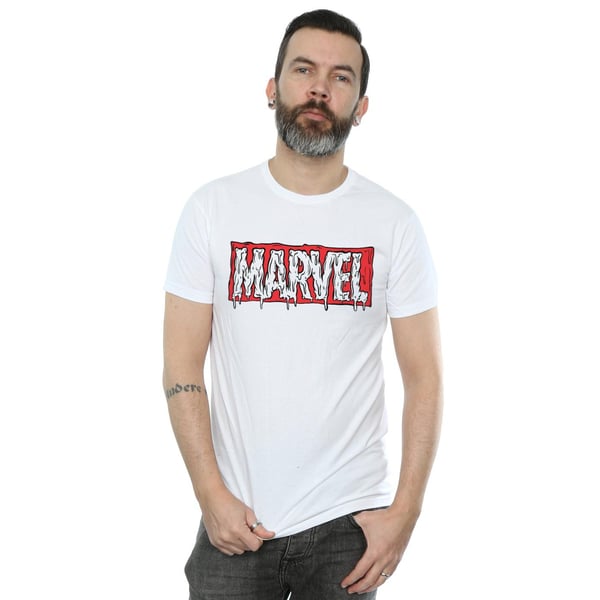 Marvel miesten Drip Logo T-paita